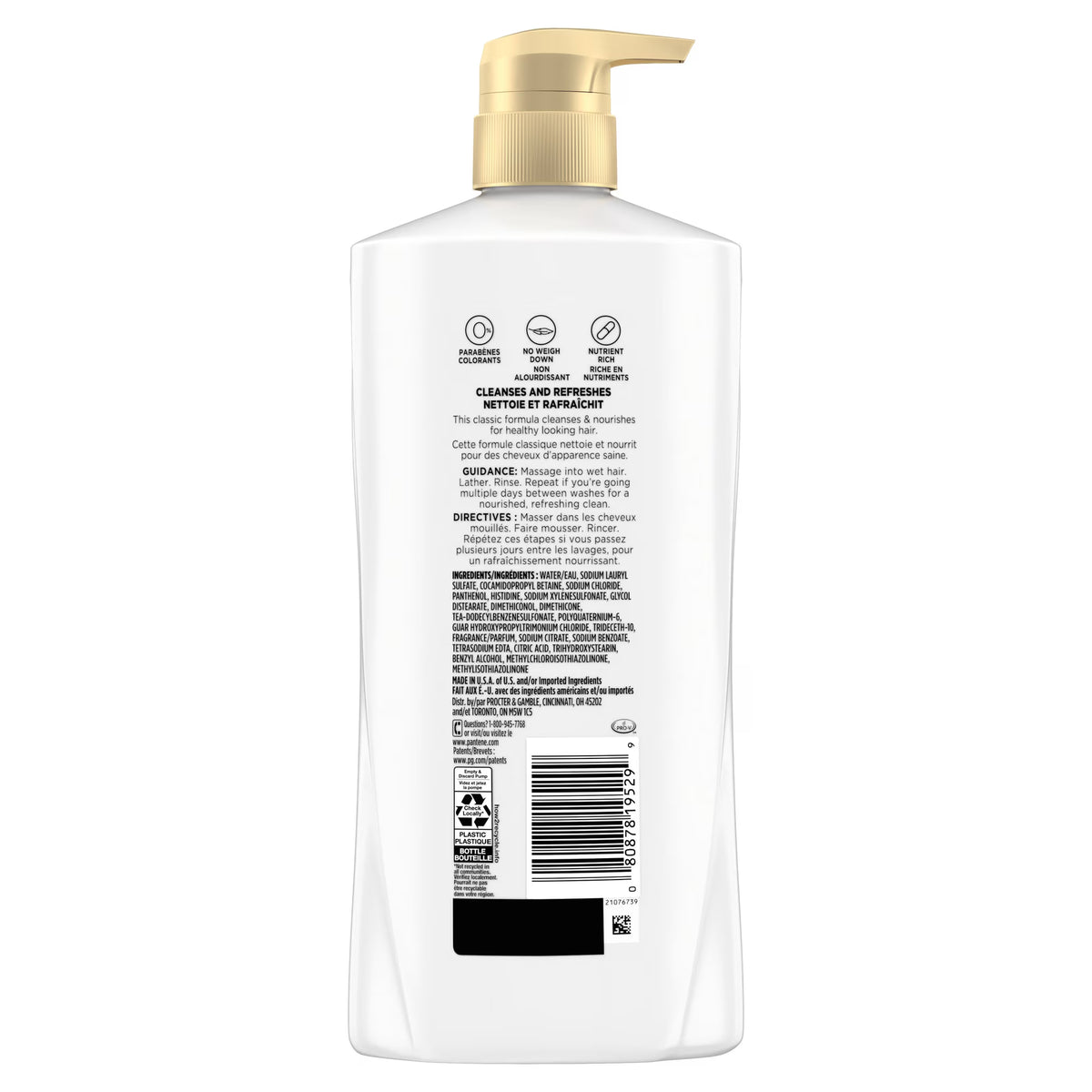 Pantene Pro-V Classic Clean 2in1 Shampoo and Conditioner, 27.7 fl oz