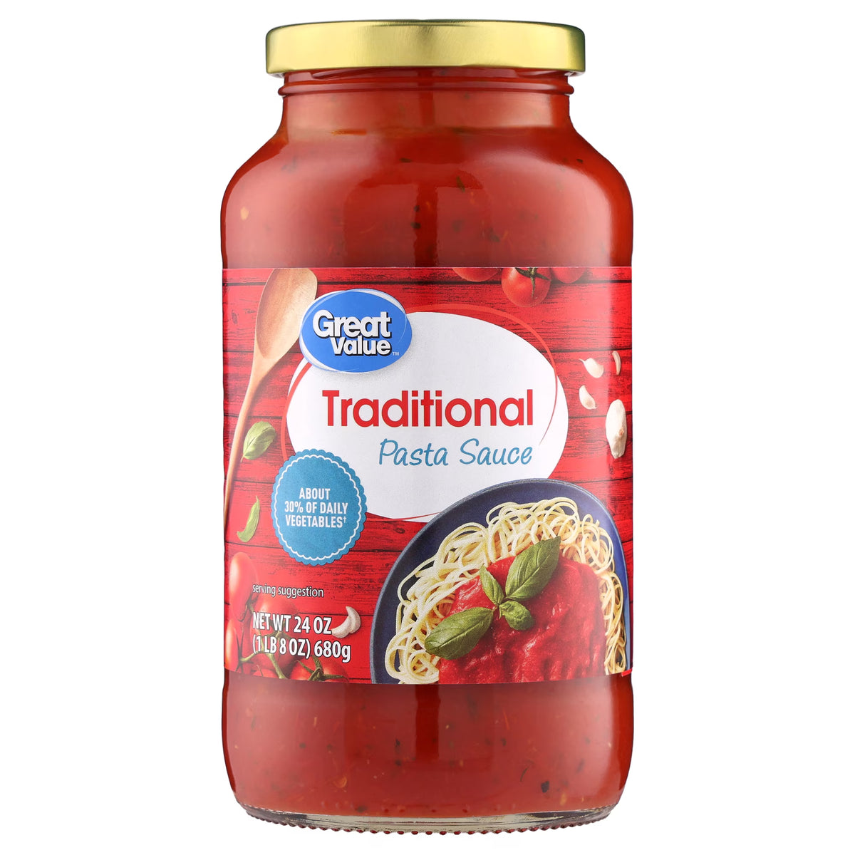 Great Value Traditional Pasta Sauce, 24 oz