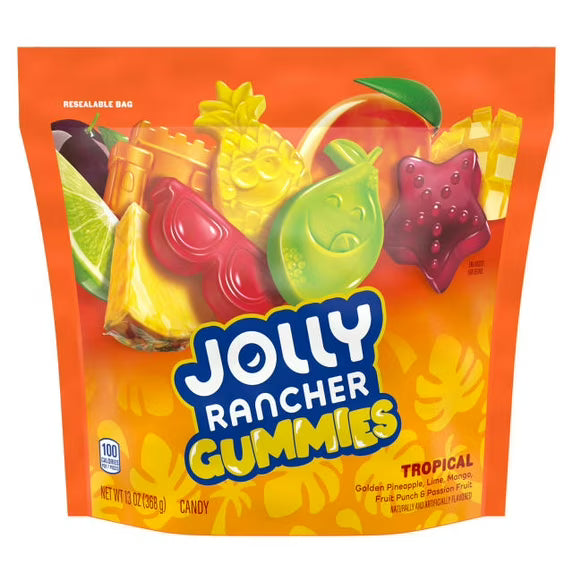 Jolly Rancher Gummies Assorted Fruit Flavored Candy, Bag 14 oz