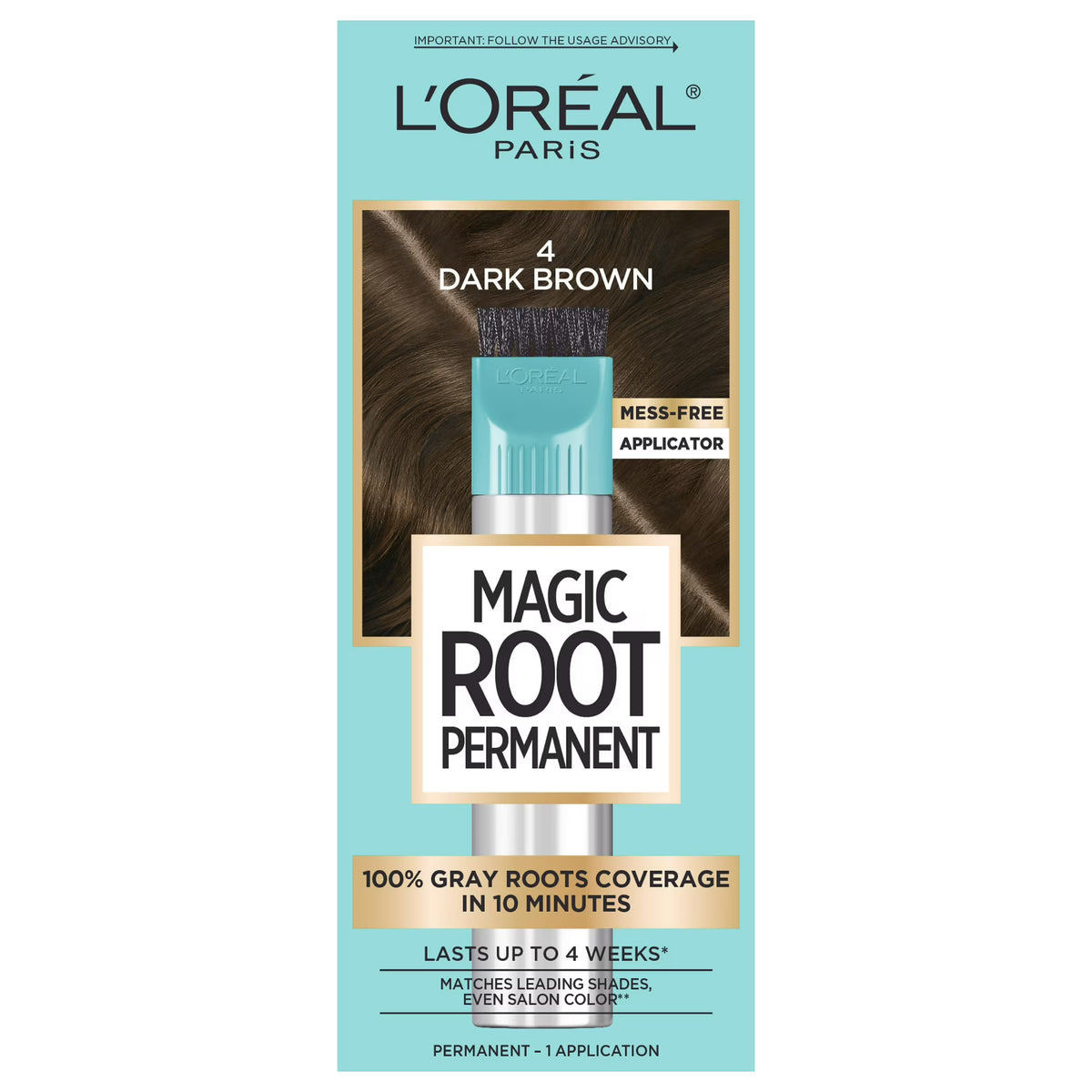 L'Oreal Paris Magic Root Rescue 10 Minute Root Hair Coloring Kit, 2 Black, 1 kit