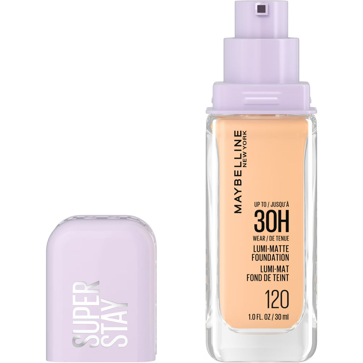 Maybelline Super Stay Lumi-Matte Foundation Makeup, 120, 1 fl oz