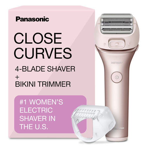 Panasonic ES-WWL8A 4-Blade Electric Shaver for Women with Bikini Trimmer and Wet/Dry Function