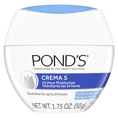 POND’S Crema S, Moisturizing Face Cream for Dry to Very Dry Skin – 1.75 oz