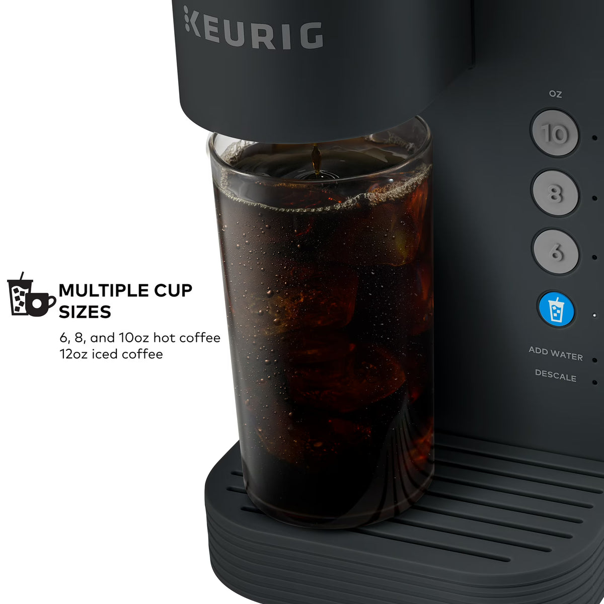Keurig K-Express Essentials Plus, Iced and Hot Single-Serve K-Cup Pod Coffee Maker, Black