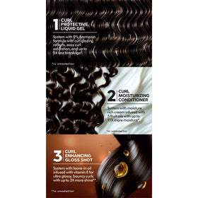 Garnier Nutrisse 0% Ammonia Glossy Curl Nourishing Permanent Hair Color Kit, CR4 Dark Brown, 1 Kit