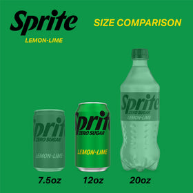 Sprite Zero Sugar Lemon-Lime Caffeine Free Soda Pop Fridge Pack Cans, 12 fl oz, 12 Pack