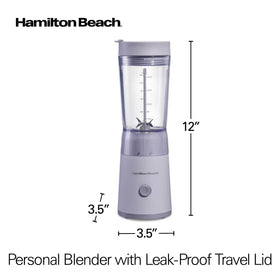 Hamilton Beach® Personal Blender with Leak-Proof Travel Lid, Light Purple