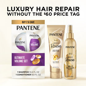 Pantene Pro-V Volume Shampoo and Conditioner Set 10.4 fl oz + 9.0 fl oz, All Hair Types