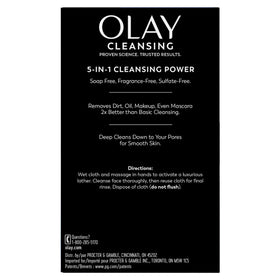 Olay Daily Facials Deeply Purifying Cleansing Cloths, Gentle Makeup Remover, Fragrance-Free, 66 Count