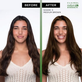 Clairol Natural Instincts Demi-Permanent Hair Color Creme, 5C Medium Brown, Hair Dye, 1 Application