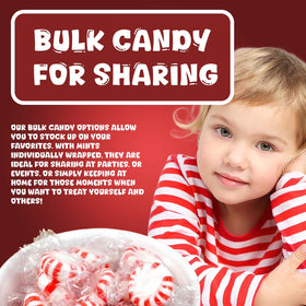 Starlight Peppermint Candy Bulk - 1 Pound Refreshing Peppermints in Bulk Individually Wrapped - Mints Individually Wrapped Hard Candy Bag
