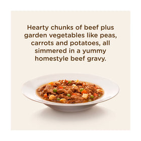 Rachael Ray Nutrish Natural Wet Dog Food, Grain Free, Hearty Beef Stew, 8 oz tub