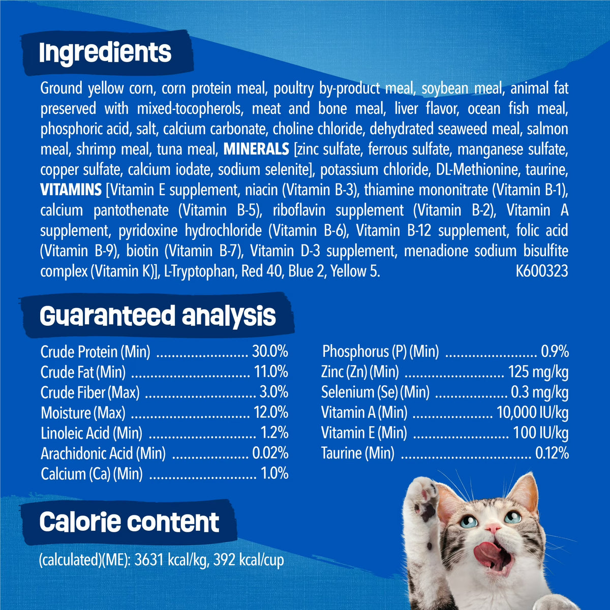 Purina Friskies Dry Cat Food Seafood Sensations with Salmon, Tuna, and Shrimp Flavors, 3.15 lb Bag