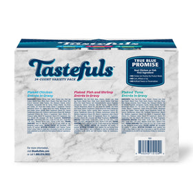 Blue Buffalo Tastefuls Flaked Wet Cat Food 3-Flavor Variety Pack, 3-oz. (12ct, 4 of Each)
