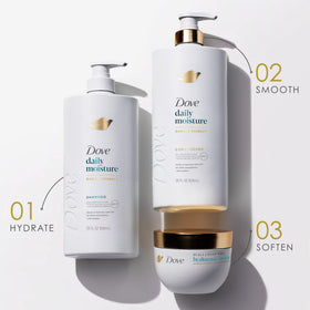 Dove Conditioner for Dry Hair Daily Moisture with Bio-Protein Care Technology and Hyaluronic Serum, 28 Fl Oz