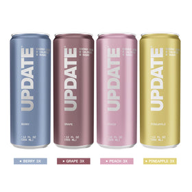 UPDATE Energy Drink, Caffeine Free, Zero Sugar, Variety 12-Pack, 12 fl oz, No Crash, Paraxanthine Powered