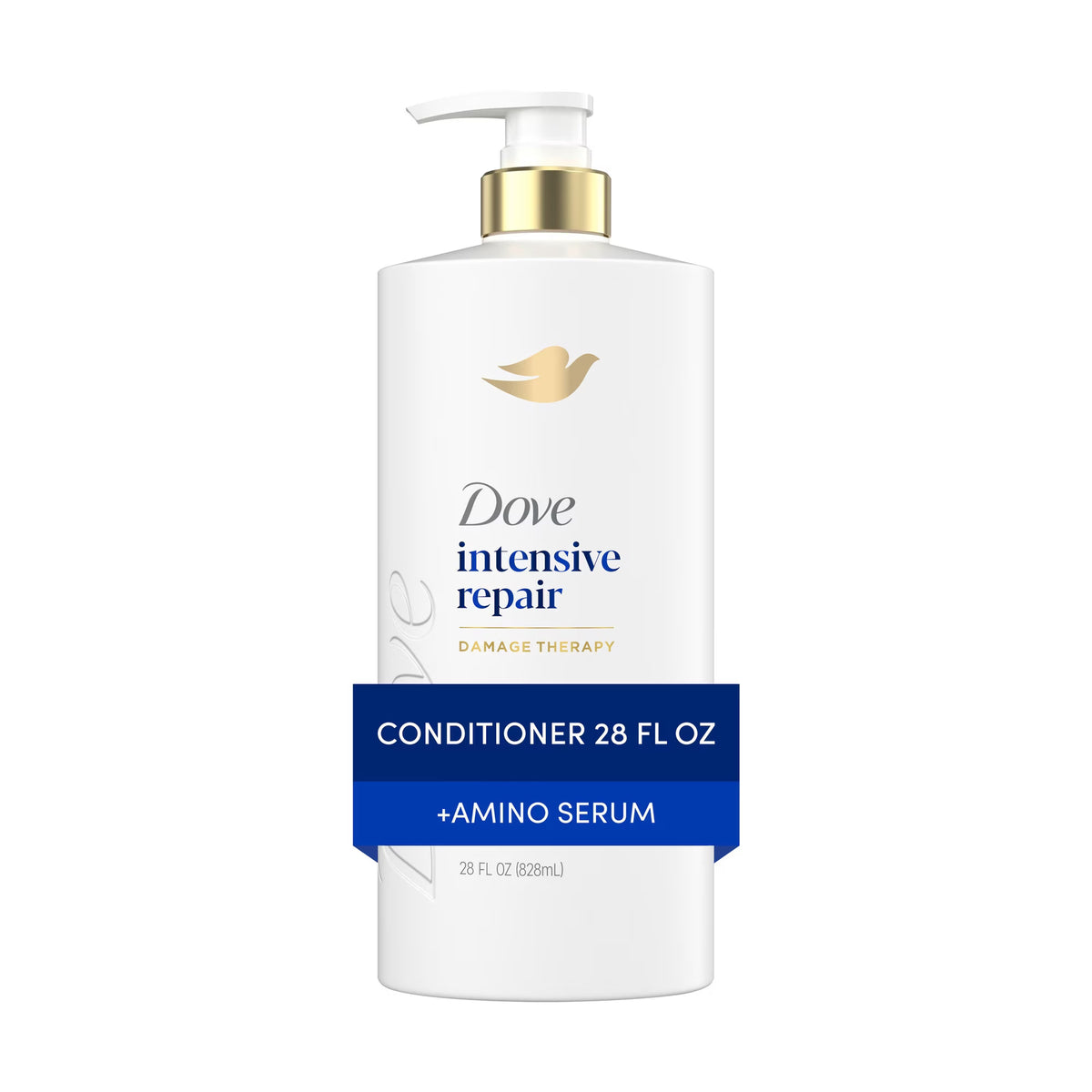 Dove Conditioner for Damaged Hair Intensive Repair with Bio-Protein Care Technology and Amino Serum, 28 Fl Oz