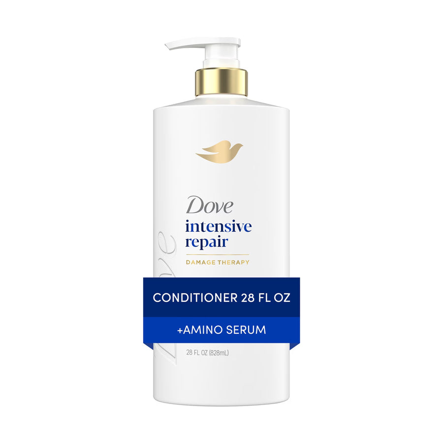 Dove Conditioner for Damaged Hair Intensive Repair with Bio-Protein Care Technology and Amino Serum, 28 Fl Oz
