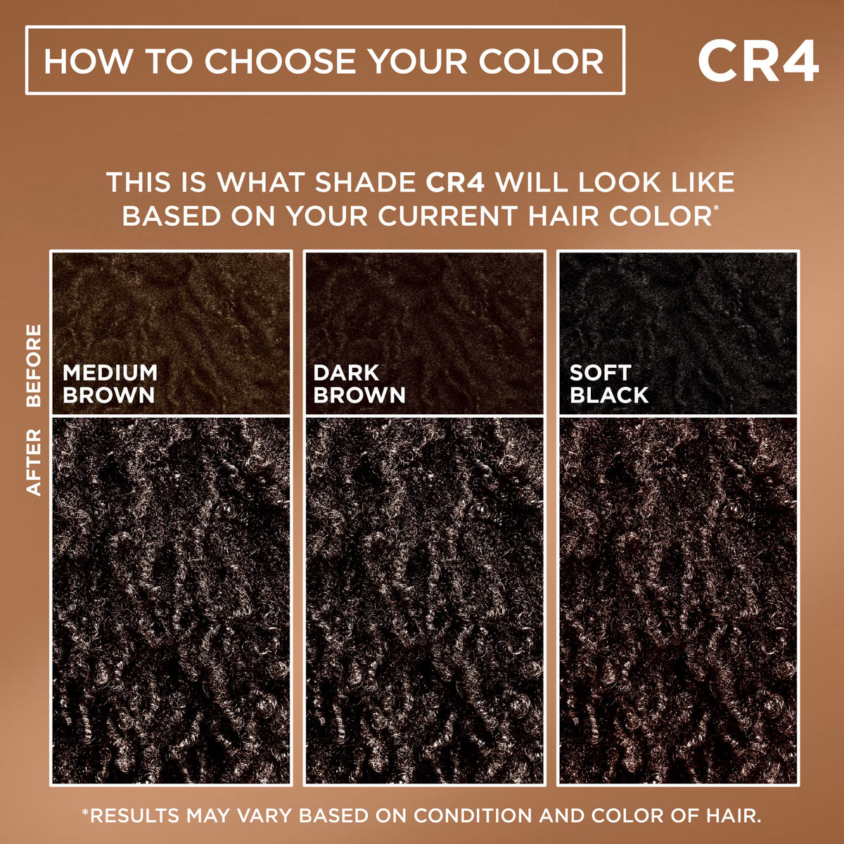 Garnier Nutrisse 0% Ammonia Glossy Curl Nourishing Permanent Hair Color Kit, CR4 Dark Brown, 1 Kit