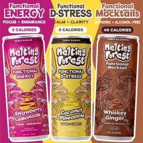 Melting Forest Mushroom Energy Drink Strawberry Lemonade 12 Pack