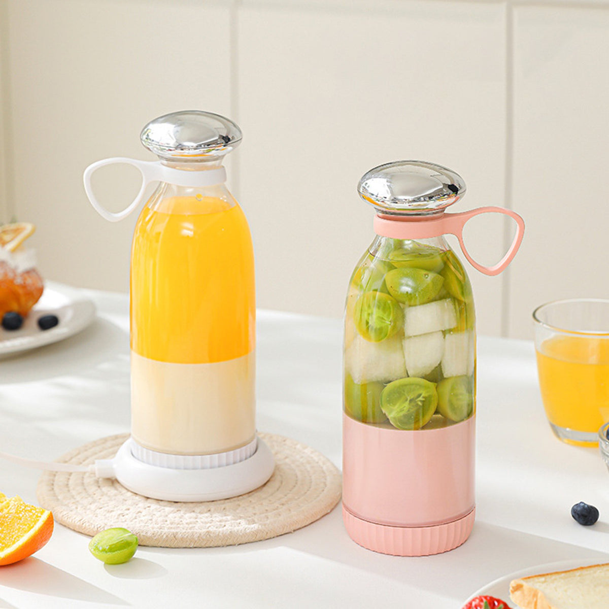 Yesbay Fruit Juicer Blender High Speed USB Rechargeable Fruit Vegetable Blender
