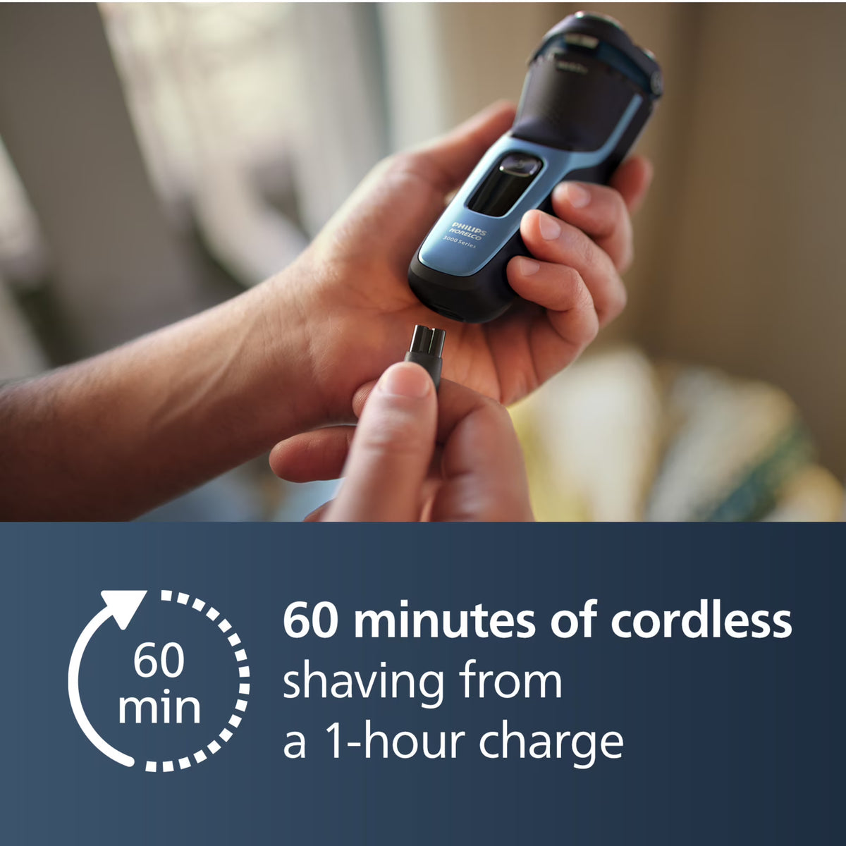 Philips Norelco Shaver 3600, Rechargeable Wet & Dry Electric Shaver with Pop-Up Trimmer and Storage Pouch