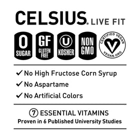 CELSIUS Fizz Free Variety Pack, Functional Energy Drink 12 fl oz (Pack of 12)