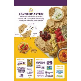 Crunchmaster Multi-Seed Original Gluten-Free crackers, Party Pack, 7 oz. Bag in Box
