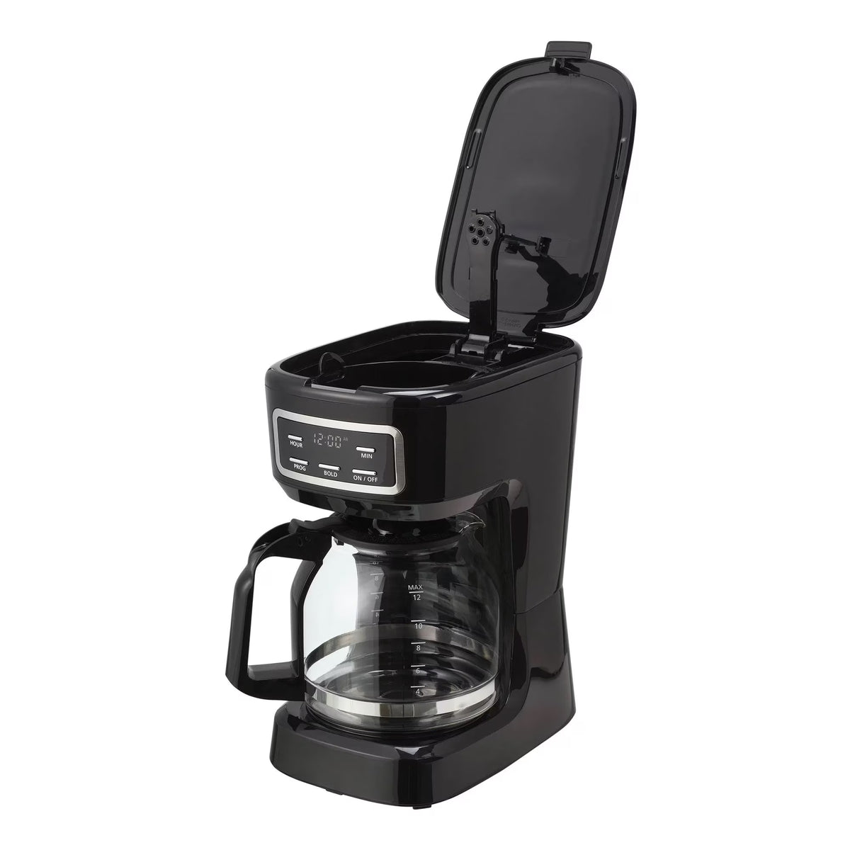 Mainstays 12-Cup Black Programmable Drip Coffee Maker
