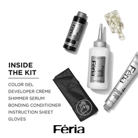 L'Oreal Paris Feria Shimmering Permanent Hair Color, B61 Downtown Brown, Strengthens Hair, 1 Kit