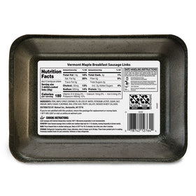 Great Value Uncooked Vermont Maple Breakfast Pork Sausage Links, 12 oz Package