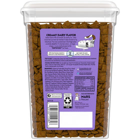 Temptations Classic Creamy Dairy Flavor Crunchy and Soft Cat Treats, 16 oz Tub