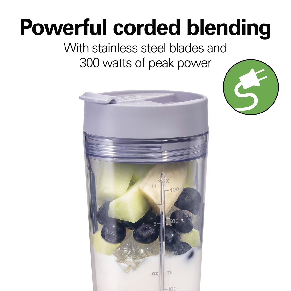 Hamilton Beach® Personal Blender with Leak-Proof Travel Lid, Light Purple