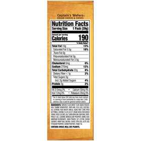 Lance Sandwich Crackers, Captain's Wafers, Variety Pack, 10 Individual Packs, 6 Sandwiches Each