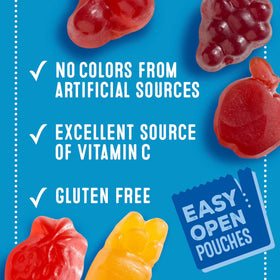 Mott's Berry and Assorted Fruit Flavored Snacks, Gluten Free, Value Pack, 22 Count, 17.6 oz