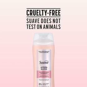 Suave Hydra Gloss Sulfate Free Shampoo with Glycolic Acid & Camellia Flower Oil, 18 fl oz