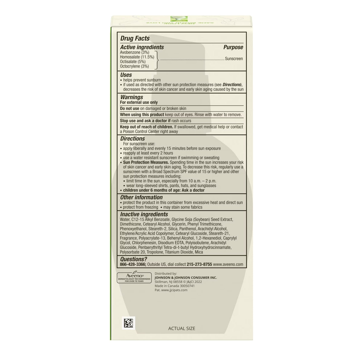 Aveeno Positively Radiant Daily Face Moisturizer Lotion with SPF 15, 4 oz