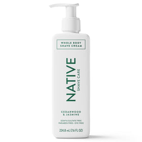 Native Shave Cream for Face & Body, Cedarwood & Jasmine 7.6 fl oz
