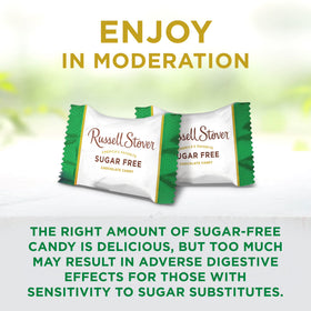 RUSSELL STOVER Sugar Free Toffee Squares in Chocolate Candy, 5.1 oz. bag