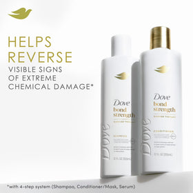 Dove Shampoo & Conditioner Set for Women Bond Strength with Peptide Complex, 12 Fl oz 2 Count Squeeze Bottles