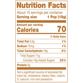 Tootsie Caramel Apple Pops, 9.4 oz. Gluten Free, Peanut Free. Contains Milk and Soy