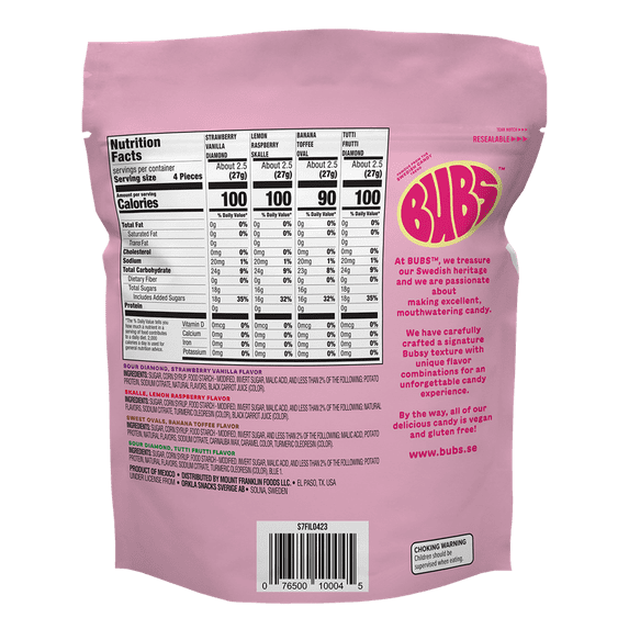 BUBS Swedish Candy Mix – Sour & Sweet Vegan Gummies (10 oz)