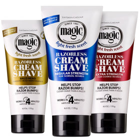 Magic Razorless Shave Cream Sensitive Skin for Hair Removal, Depilatory Cream - 6oz