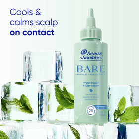 Head and Shoulders BARE Itchy Scalp Relief Serum, Instant Cooling, Lightweight, Anti-Dandruff, 4.2 fl oz
