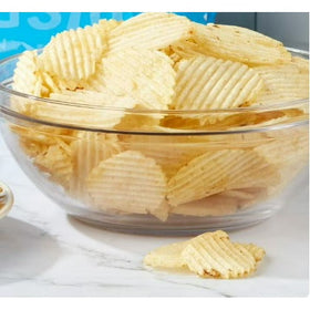 Great Value Original Rippled Potato Chips, 8 o