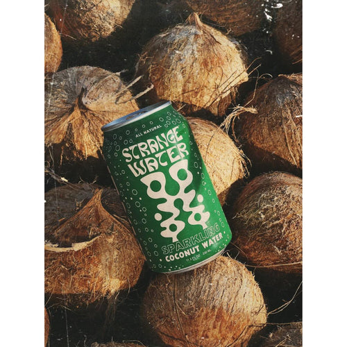 Strange Water Sparkling Coconut Water, 11.2 fl oz Cans, 12 Pack