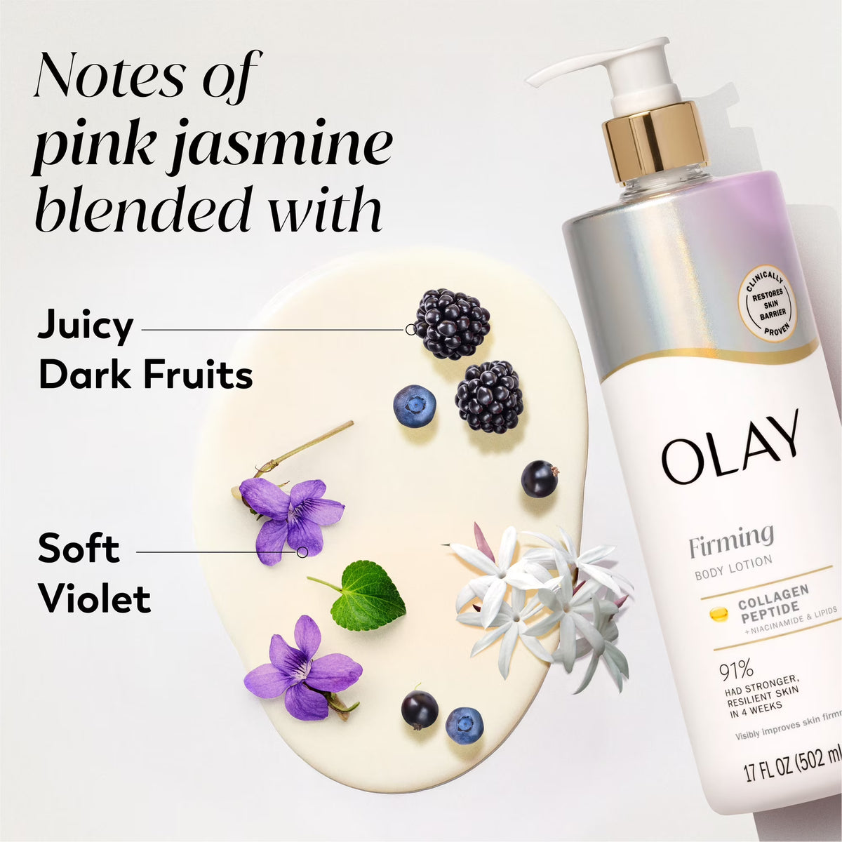 Olay Firming Body Lotion, Hydrating, Collagen, Pump 17 fl oz