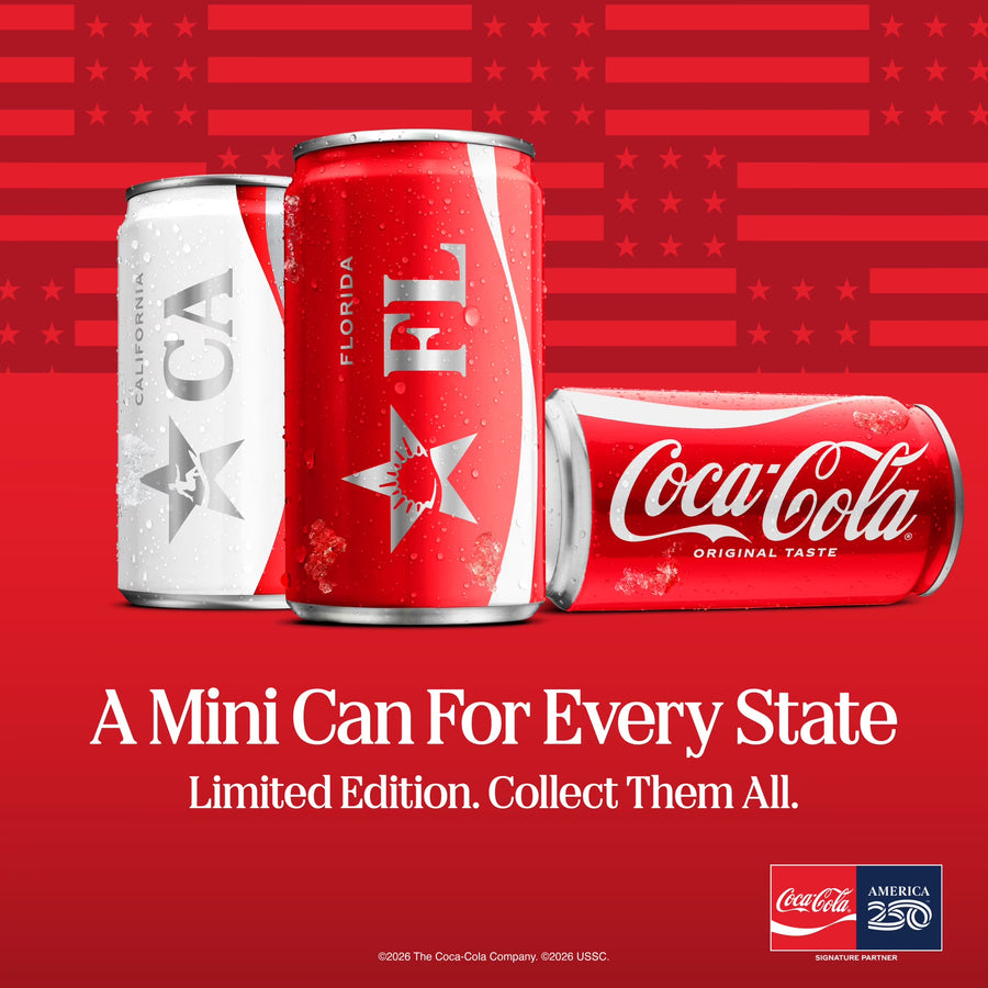 Diet Coke Soda Pop Fridge Pack Mini Cans, 7.5 fl oz, 10 Pack