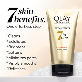 Olay Total Effects Refreshing Citrus Scrub Face Cleanser, 5.0 fl oz