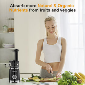 ORFELD Juicer Machine for Fruits and Vegetables, Easy Clean Masticating Cold Press Juicer Maker & Extractor